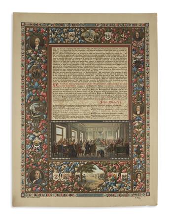 (DECLARATION OF INDEPENDENCE.) Leoni, Nestore; artist. A Declaration by the Representatives of the United States of America